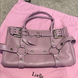 Luella Gisele Lilac Leather Satchel